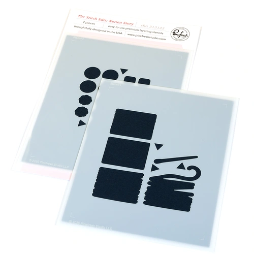 PinkFresh Studio The Stitch Edit: Notion Story Stencil