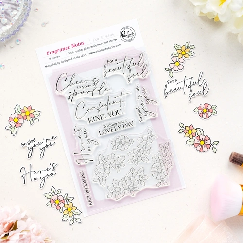 PinkFresh Studio Fragrance Notes Stamp