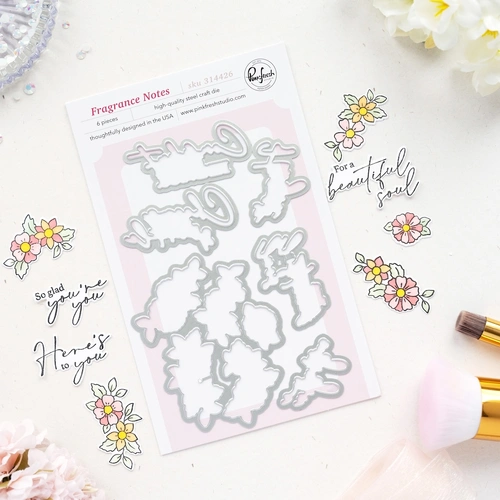 PinkFresh Studio Fragrance Notes Die