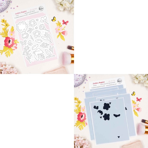 PinkFresh Studio Golden Poppies Bundle