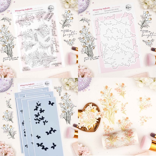 PinkFresh Studio Whispering Daffodils Bundle