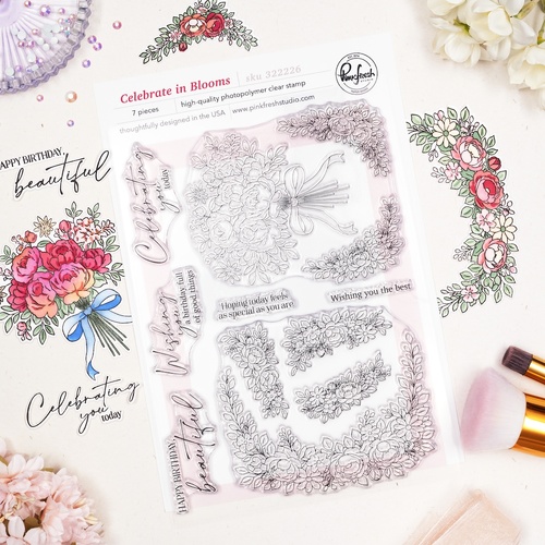 PinkFresh Studio Celebrate In Blooms Stamp