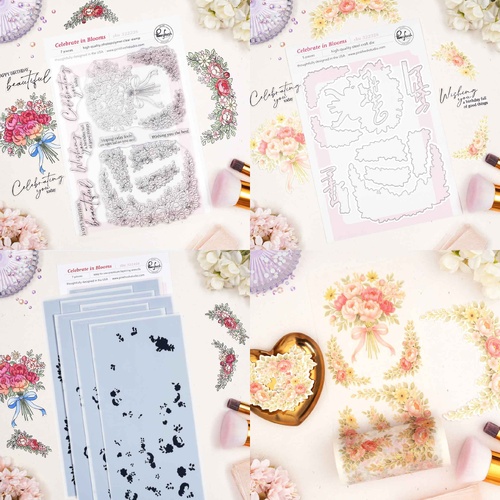 PinkFresh Studio Celebrate In Blooms Bundle