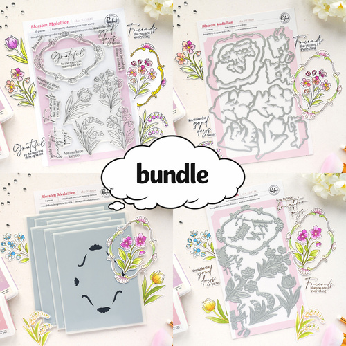PinkFresh Studio Blossom Medallion Bundle