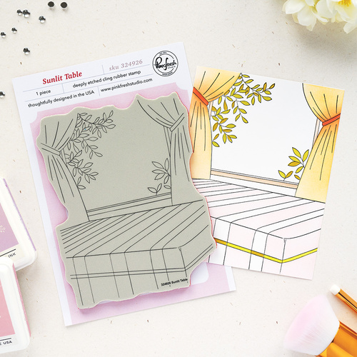PinkFresh Studio Sunlit Table Cling Stamp