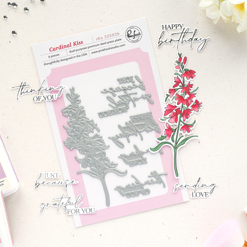 PinkFresh Studio Cardinal Kiss Press Plate