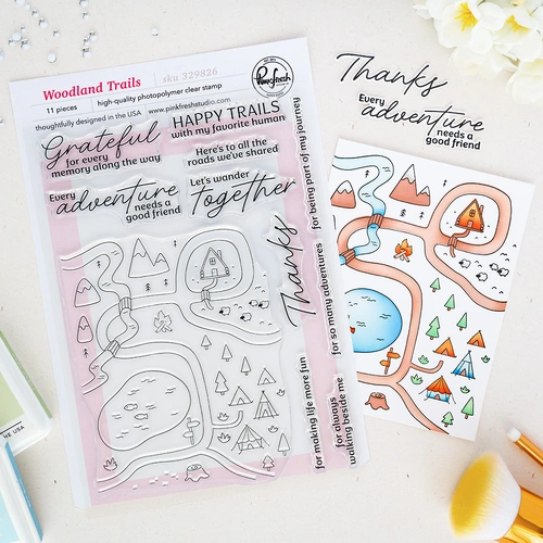 PinkFresh Studio Woodland Trails Stamp