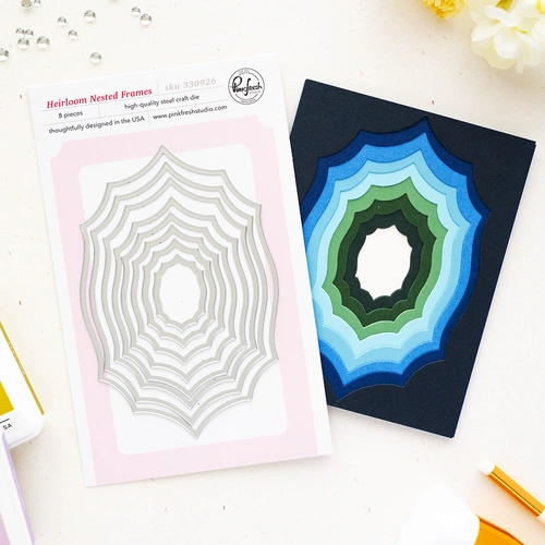 PinkFresh Studio Heirloom Nested Frames Die