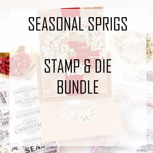 PinkFresh Studio Seasonal Sprigs Stamp & Die Bundle