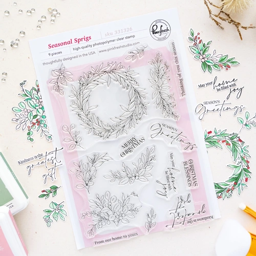 PinkFresh Studio Seasonal Sprigs Stamp
