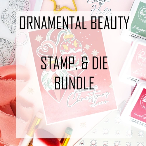 PinkFresh Studio Ornamental Beauty Stamp & Die Bundle