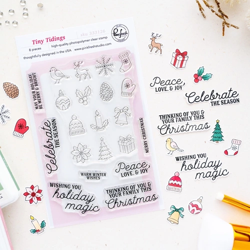PinkFresh Studio Tiny Tidings Stamp