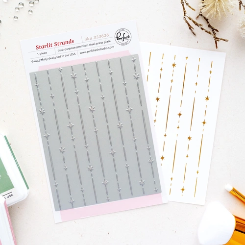 PinkFresh Studio Starlit Strands Press Plate