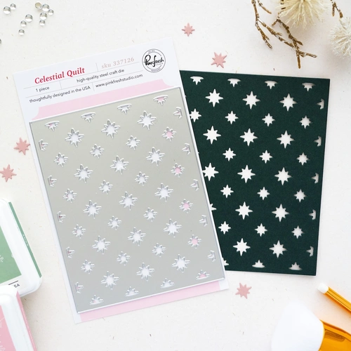 PinkFresh Studio Celestial Quilt Coverplate Die