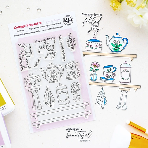 PinkFresh Studio Cottage Keepsakes Stamp