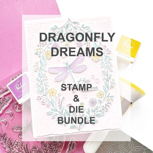 PinkFresh Studio Dragonfly Dreams Stamp & Die Bundle
