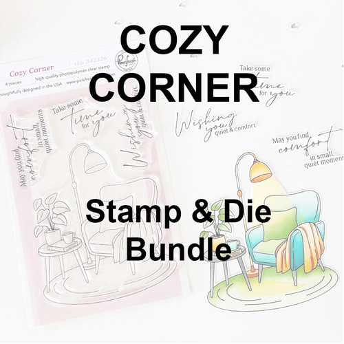 PinkFresh Studio Cozy Corner Stamp & Die Bundle
