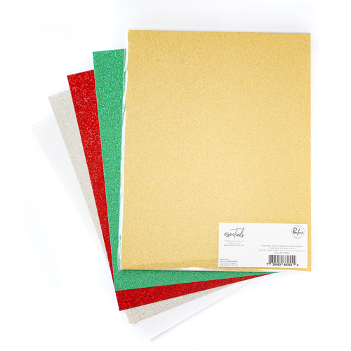 PinkFresh Studio Glitter Cardstock Pack: Holiday Sparkle