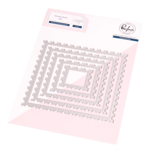 PinkFresh Studio Essentials: Dotted Postage Square Die