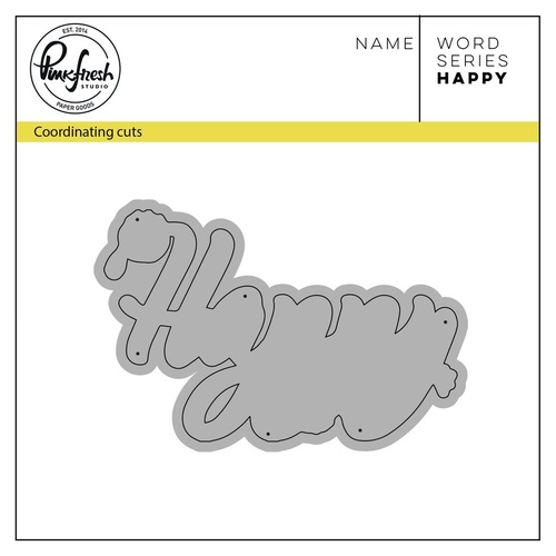 PinkFresh Studio Die Word Series - Happy 