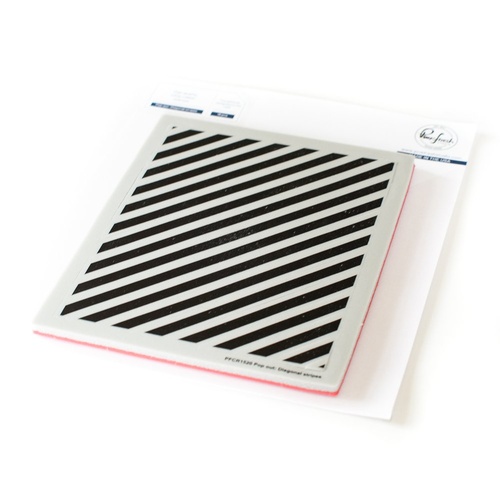 PinkFresh Studio Stamp Pop Out: Diagonal Stripes