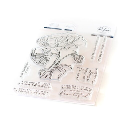 PinkFresh Studio Stamp Thankful for Friends