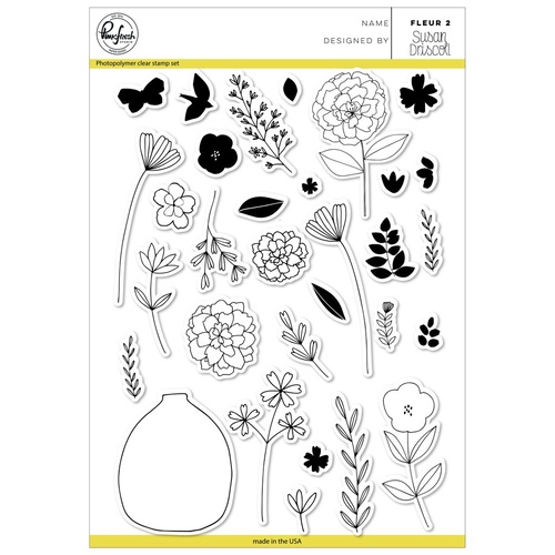 Pinkfresh Studio Clear Stamp Fleur 2