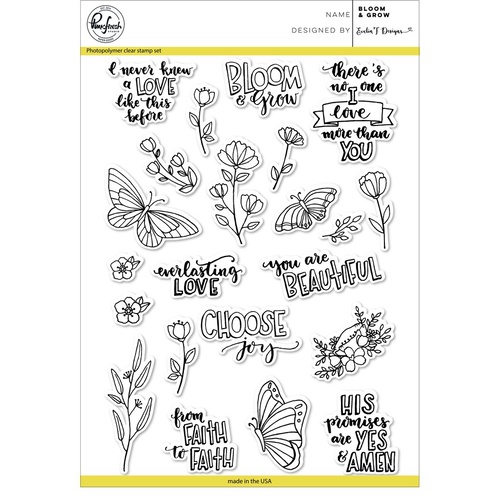 Pinkfresh Studio Clear Stamp Bloom & Grow 