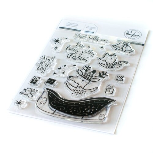 PinkFresh Studio Sleigh Bells Ring Stamp Set