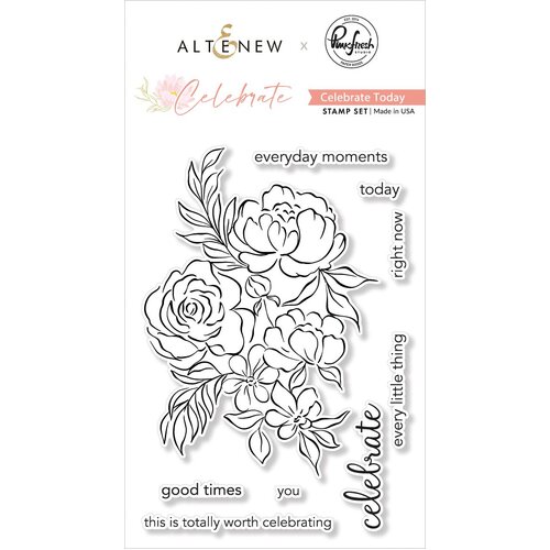PinkFresh Studio Altenew Celebrate Stamp Celebrate Today