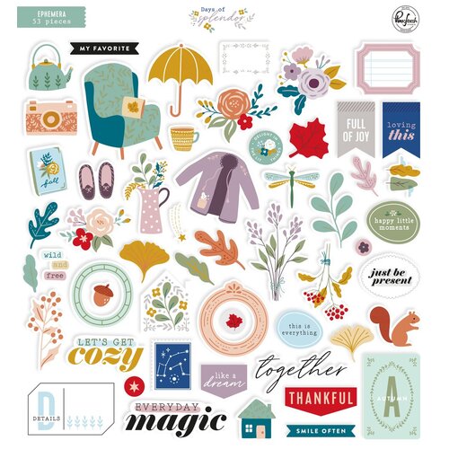 PinkFresh Studio Days of Splendor Ephemera Pack