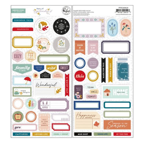 PinkFresh Studio Days of Splendor Cardstock Stickers