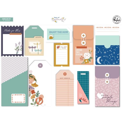 PinkFresh Studio Days of Splendor Journaling Bits