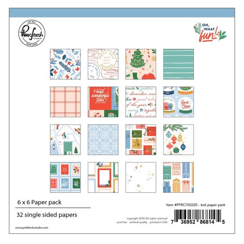 PinkFresh Studio Oh What Fun 6" Paper Pack