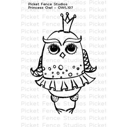 Picket Fence Studios Clear Stamp Princess Owl