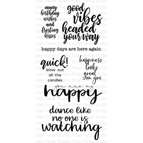 Picket Fence Studios Clear Stamp Good Vibes