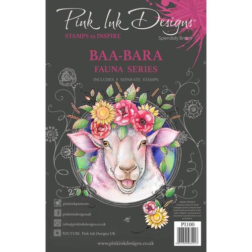 Pink Ink Baa-Bara Clear Stamp Set