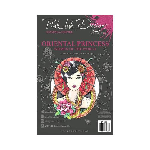 Pink Ink Oriental Princess Stamp