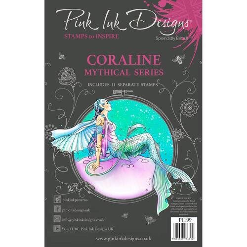 Pink Ink Coraline Stamp