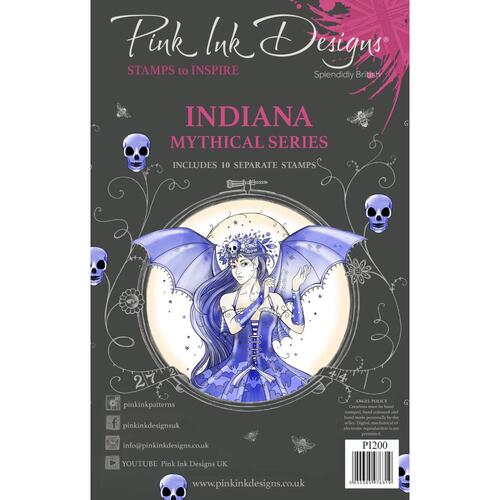 Pink Ink Indiana Stamp