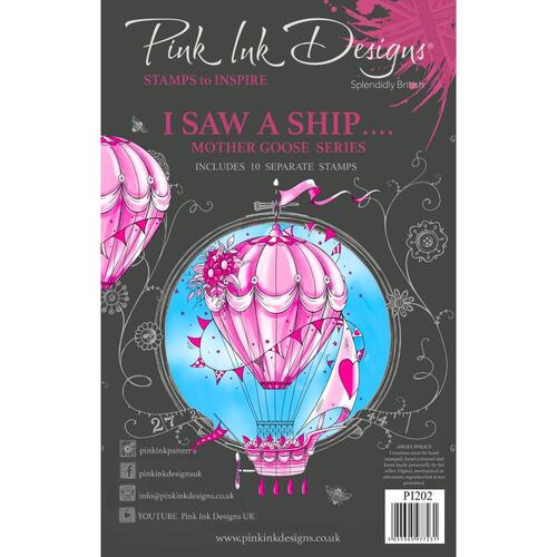 Pink Ink I Saw a Ship?. Stamp