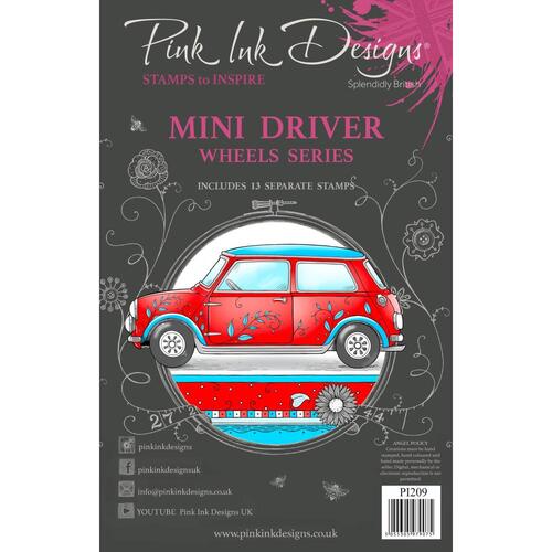Pink Ink Mini Driver Stamp Set
