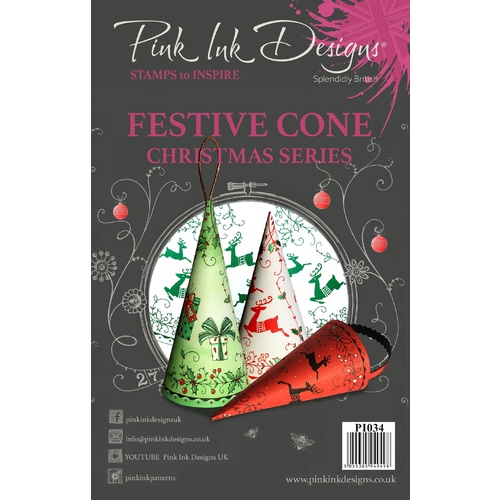 Pink Ink Designs Stamp Festive Cone