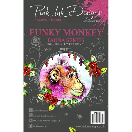 Pink Ink Designs Stamp Funky Monkey