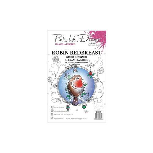 Pink Ink Designs Stamp Robin Redbreast