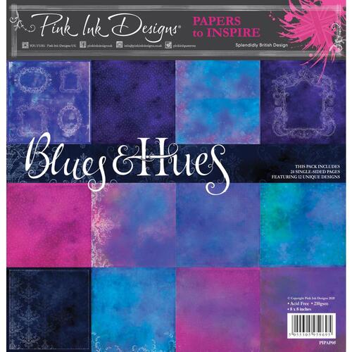 Pink Ink Designs 8" Paper Pad Blues & Hues