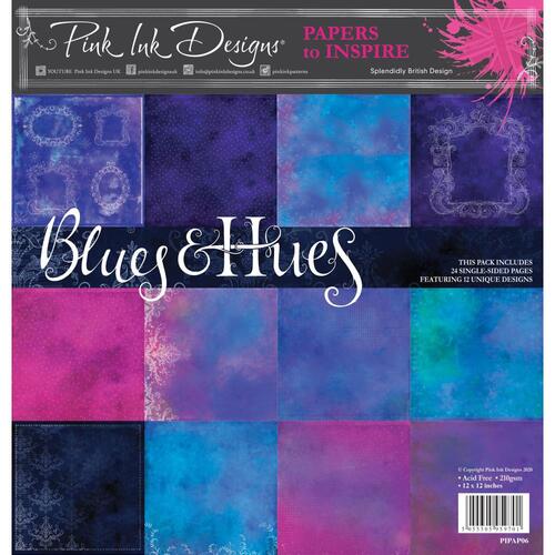 Pink Ink Designs 12" Paper Pad Blues & Hues