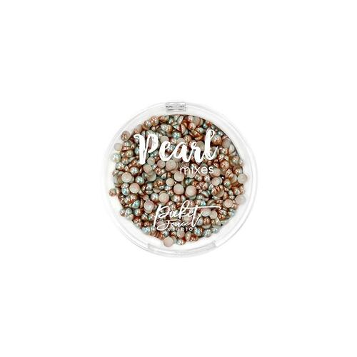 Picket Fence Pale Blue & Soft Copper Gradient Flatback Pearls
