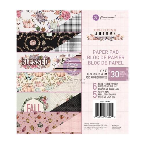 Prima Hello Pink Autumn 6" Paper Pad
