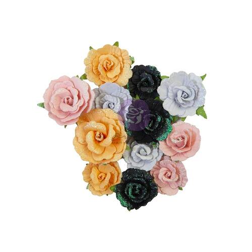 Prima Thirty-One Candy Corn Mulberry Paper Flowers